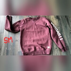 Carhartt stylish Maroon Sweatshirt with Sleeve Detail